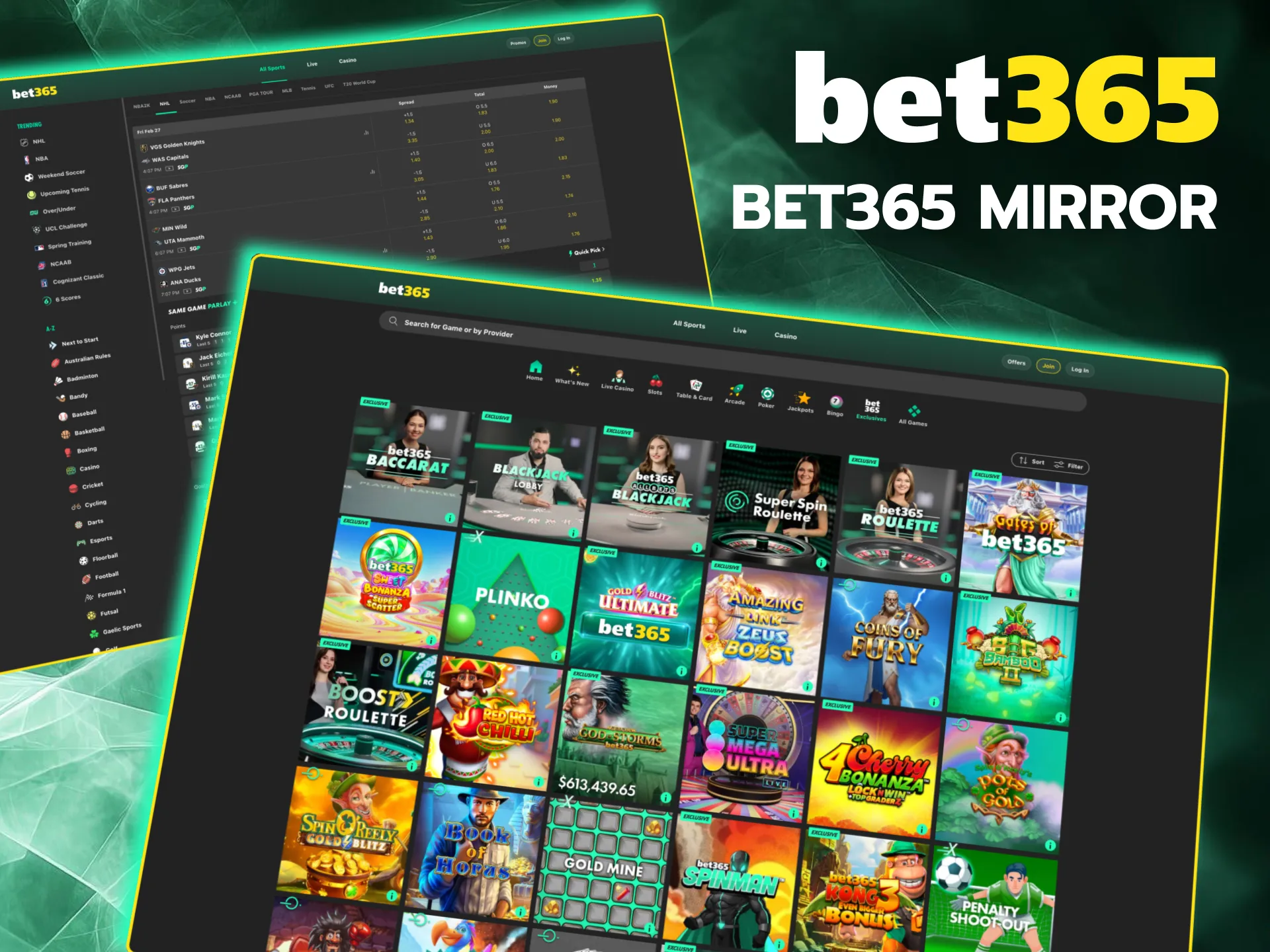 Official Bet365 mirrors replicate full platform functionality.