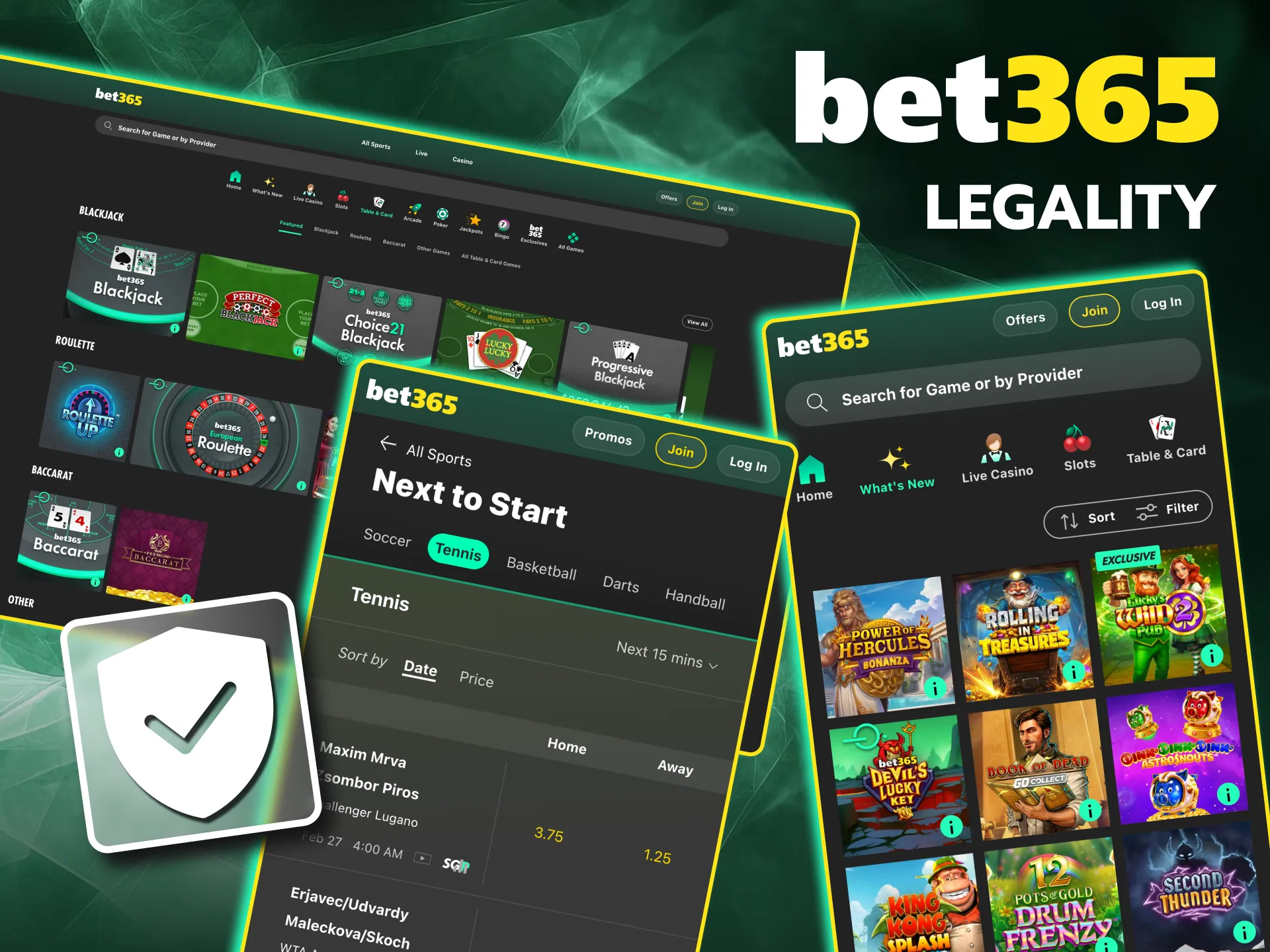 Bet365 licensed in UK ensures secure gambling environment.