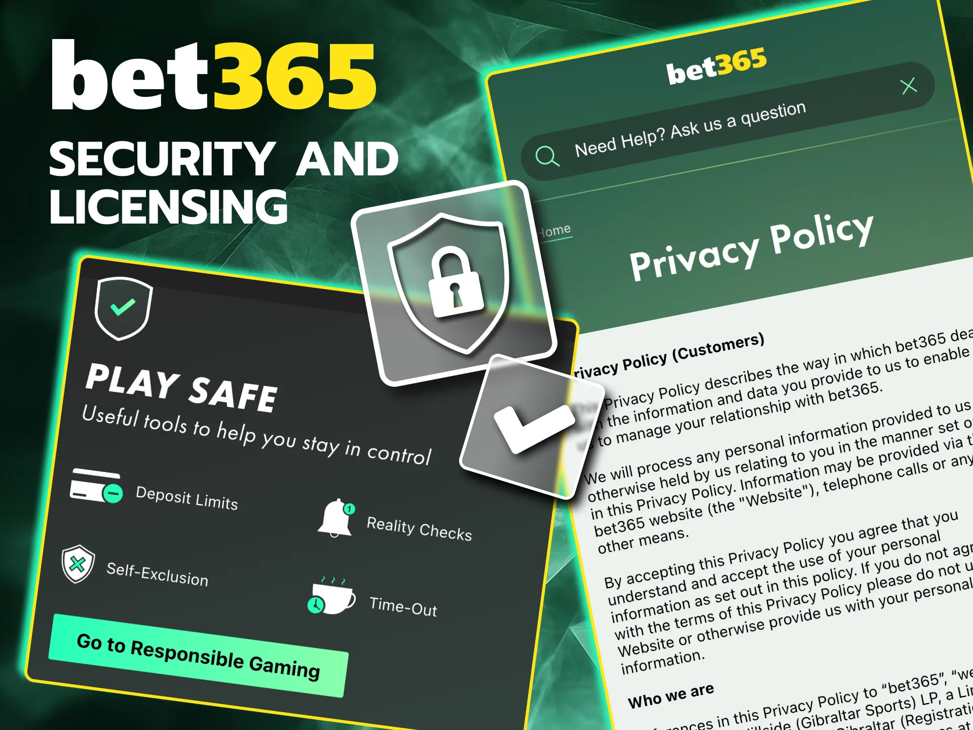 Bet365 licensed by UK Gambling Commission with strict security.